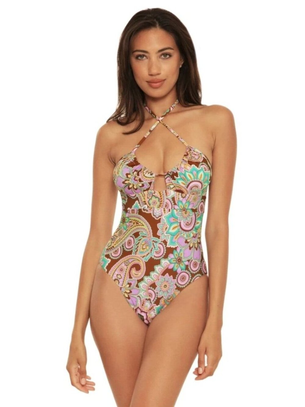 BECCA By Rebecca Virtue Grovvy Candice Multi Way One Piece Size Large - Picture 2 of 7